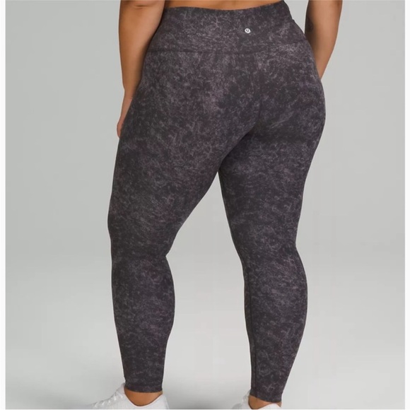 Lululemon Wunder Train HR Tight in Denim Wash Dusky Lavender size 16 - Picture 1 of 8